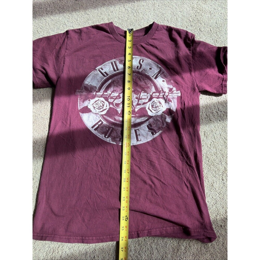 Guns-N-Roses Maroon T-shirt Size Adult Medium - Picture 5 of 6